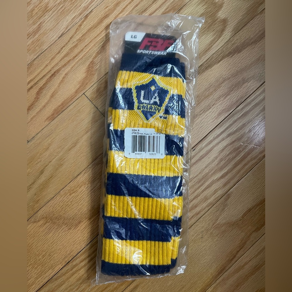 NWT - LA Galaxy Rugby Socks - Large